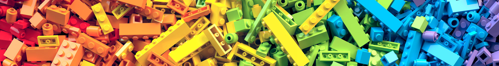 colorful pile of plastic building blocks