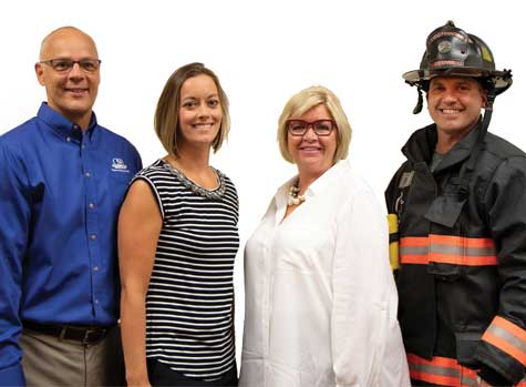 OSB Community Bank members with local first responders